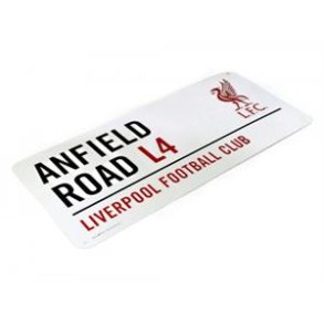 Liverpool street sign Anfield Road